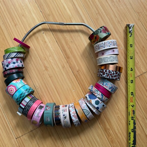 Washi Tape Ring Holder & 31 Rolls of Washi Tape Bundle - Picture 4 of 4